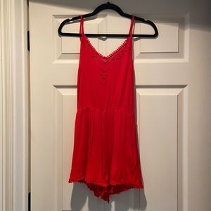 Small red romper